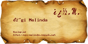 Égi Melinda névjegykártya